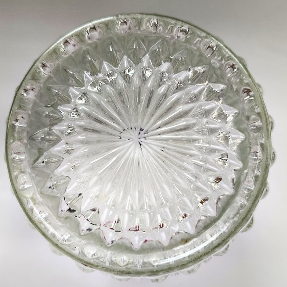 15 oz. Flat Tumbler Pressed Pattern Diamond Point Clear by Indiana Glass - Picture 3 of 10